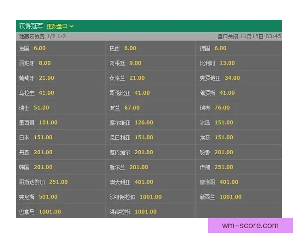 世界杯在线竞猜赔率分析与预测全面指南 如何掌握投注技巧提高胜算
